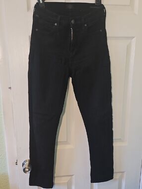 Citizens of Humanity Black Denim Waistband Label Jeans